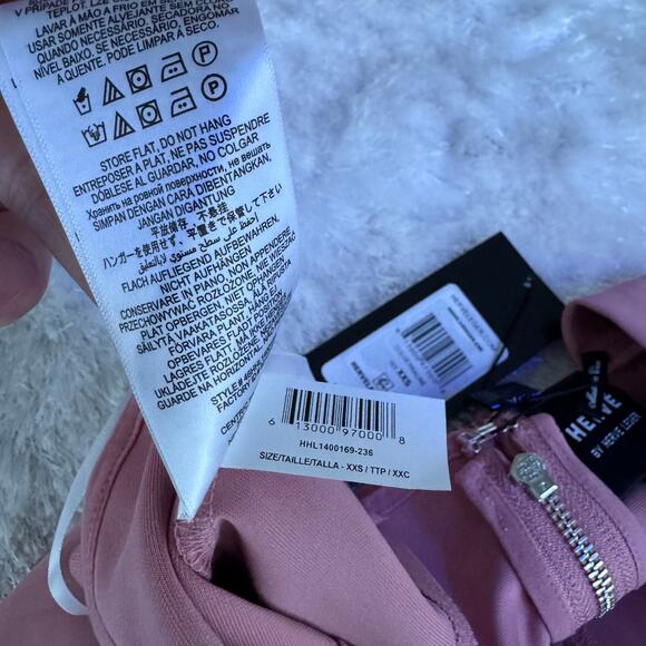 Hervé Léger SET Pink Crop Top & Biker Shorts - Picture 10 of 12